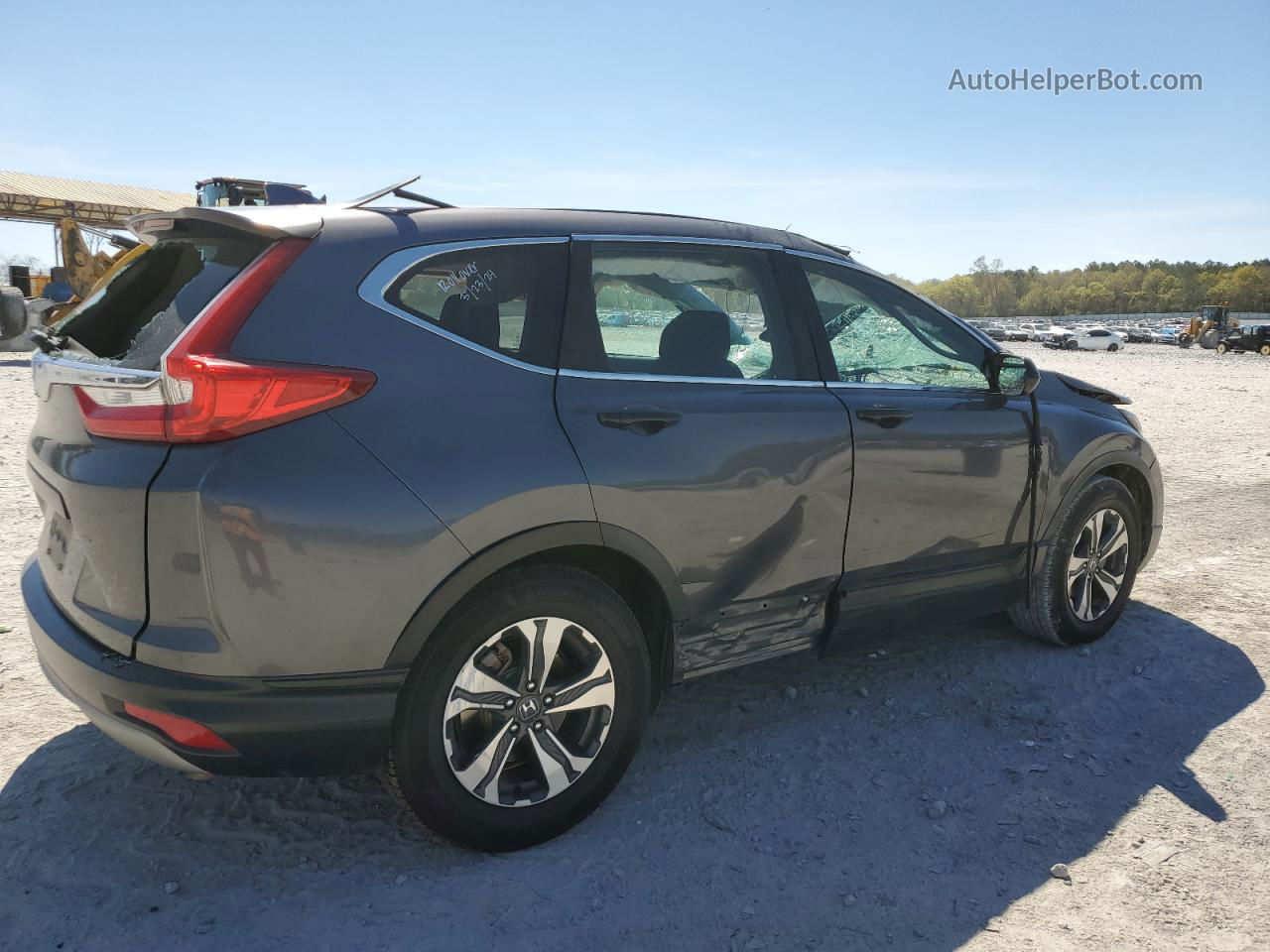 2018 Honda Cr-v Lx Gray vin: 2HKRW5H32JH401684