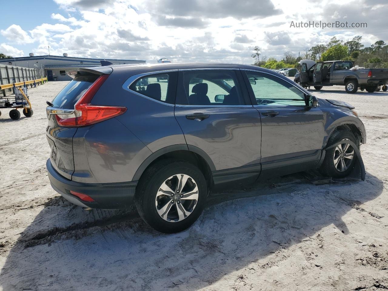 2018 Honda Cr-v Lx Gray vin: 2HKRW5H32JH413785