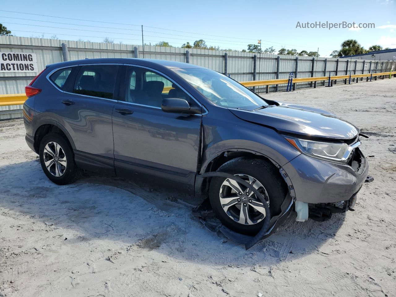 2018 Honda Cr-v Lx Gray vin: 2HKRW5H32JH413785