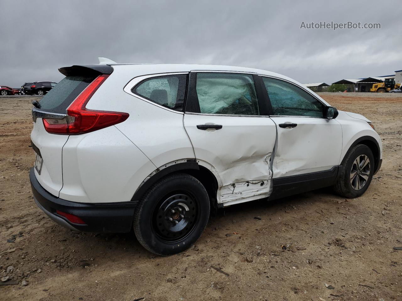 2019 Honda Cr-v Lx White vin: 2HKRW5H32KH401816