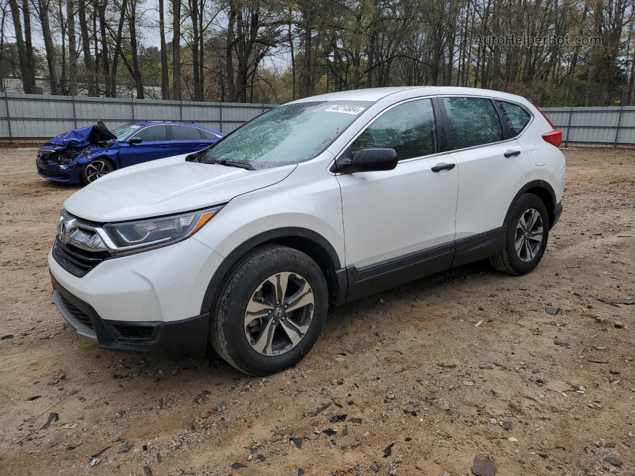 2019 Honda Cr-v Lx White vin: 2HKRW5H32KH401816