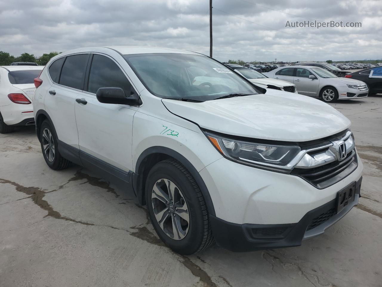 2019 Honda Cr-v Lx Белый vin: 2HKRW5H32KH414811