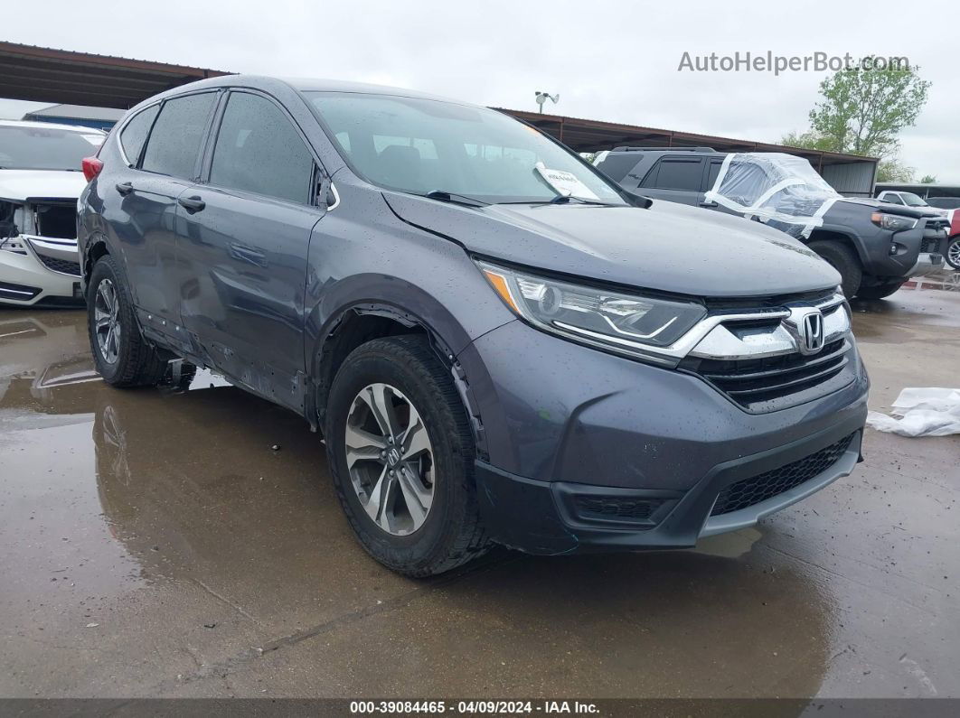 2019 Honda Cr-v Lx Gray vin: 2HKRW5H32KH419135