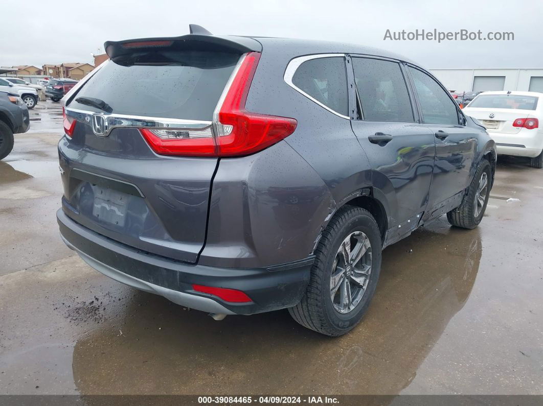 2019 Honda Cr-v Lx Gray vin: 2HKRW5H32KH419135