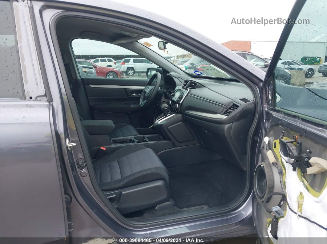 2019 Honda Cr-v Lx Gray vin: 2HKRW5H32KH419135