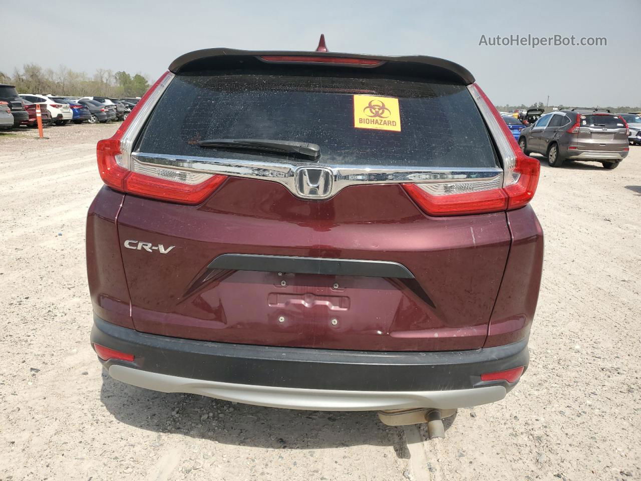 2018 Honda Cr-v Lx Бордовый vin: 2HKRW5H33JH411981