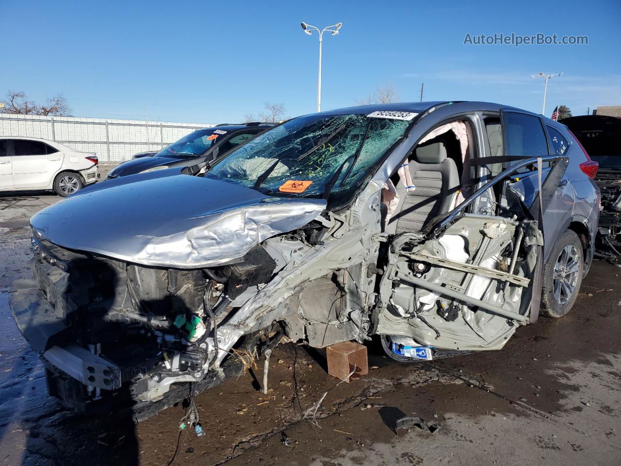 2018 Honda Cr-v Lx Silver vin: 2HKRW5H33JH419370