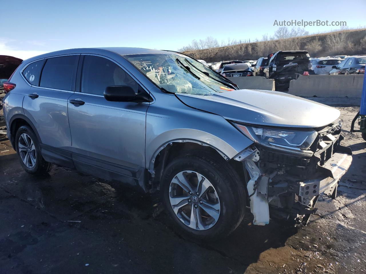 2018 Honda Cr-v Lx Silver vin: 2HKRW5H33JH419370