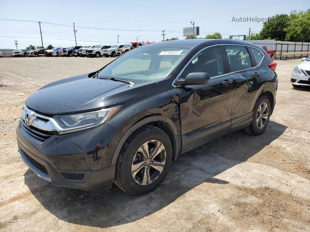 2018 Honda Cr-v Lx Black vin: 2HKRW5H33JH421409