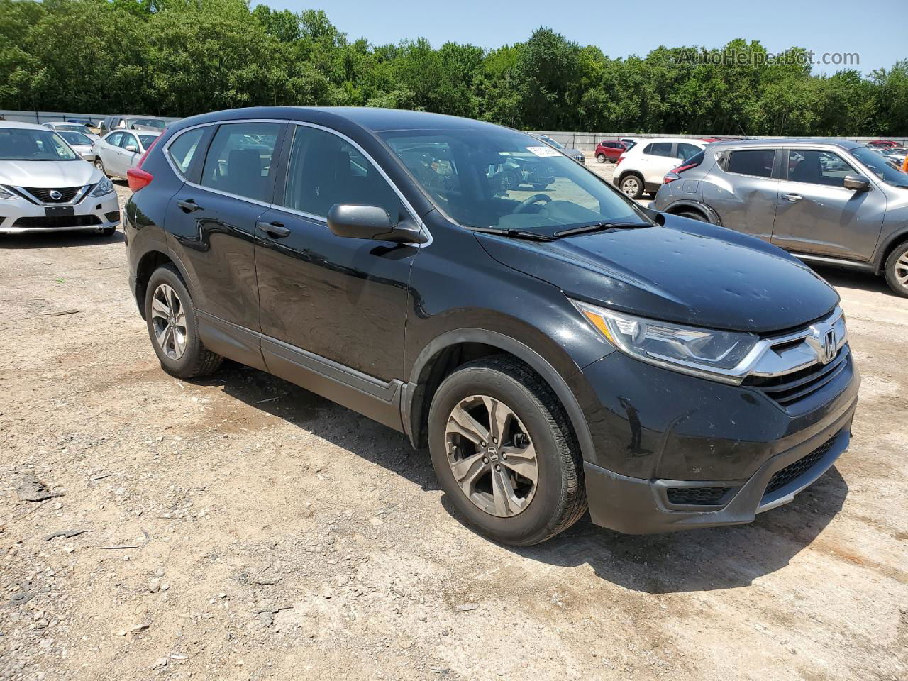 2018 Honda Cr-v Lx Black vin: 2HKRW5H33JH421409