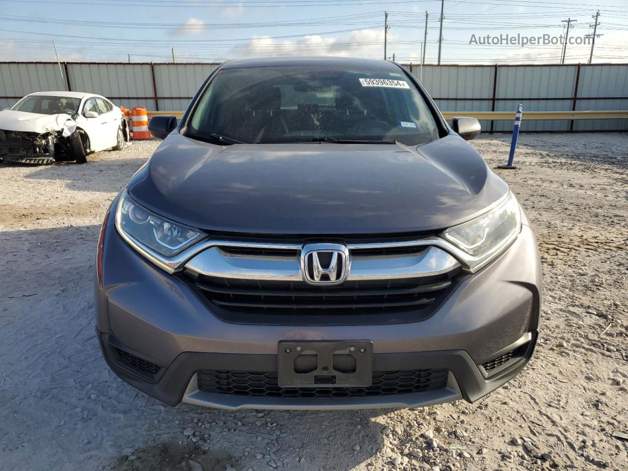 2019 Honda Cr-v Lx Gray vin: 2HKRW5H33KH406426