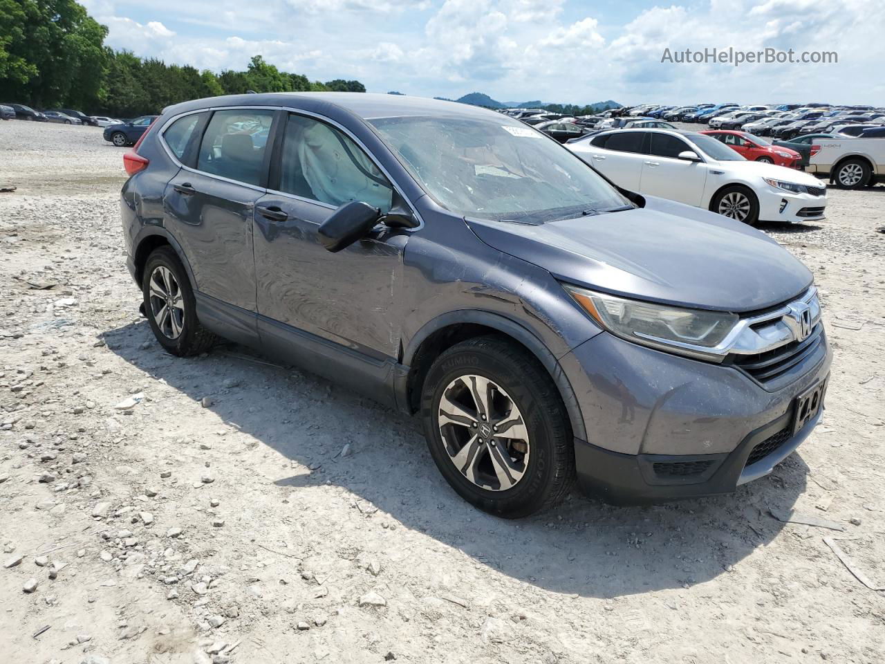 2017 Honda Cr-v Lx Charcoal vin: 2HKRW5H34HH402118