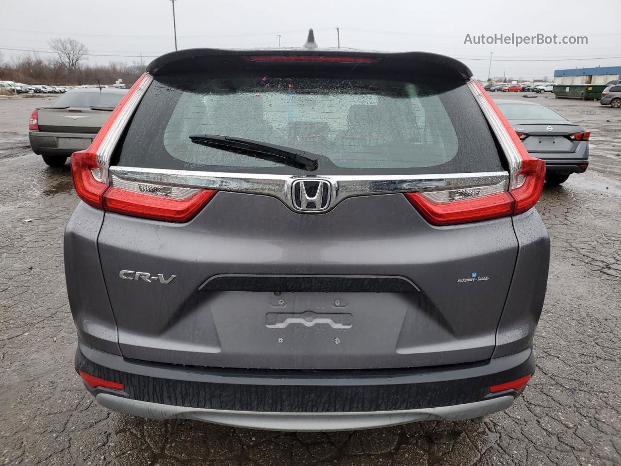 2019 Honda Cr-v Lx Gray vin: 2HKRW5H34KH406158