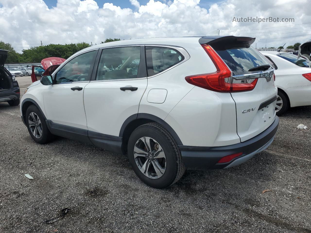 2019 Honda Cr-v Lx White vin: 2HKRW5H34KH407066