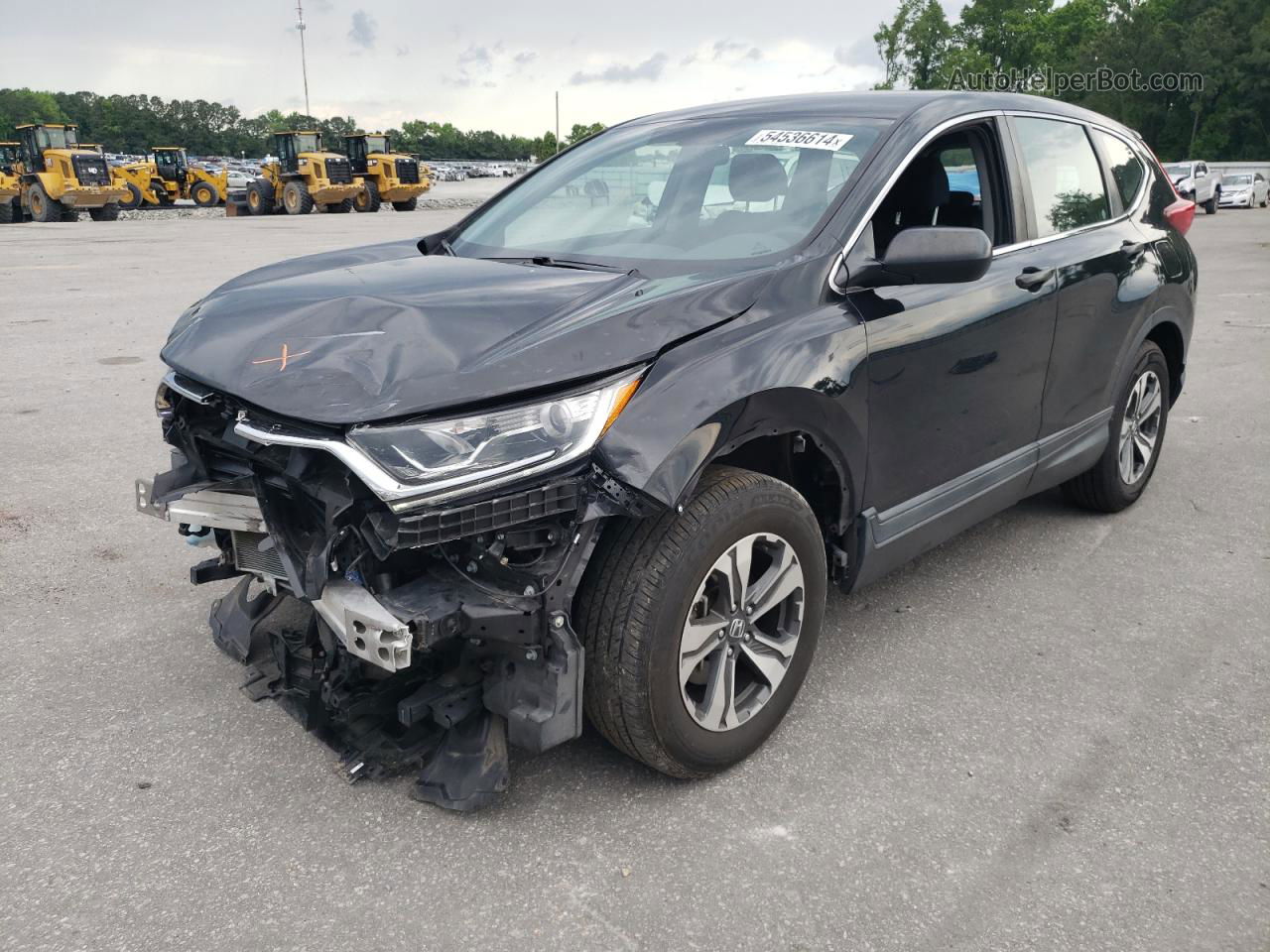 2019 Honda Cr-v Lx Black vin: 2HKRW5H34KH417970