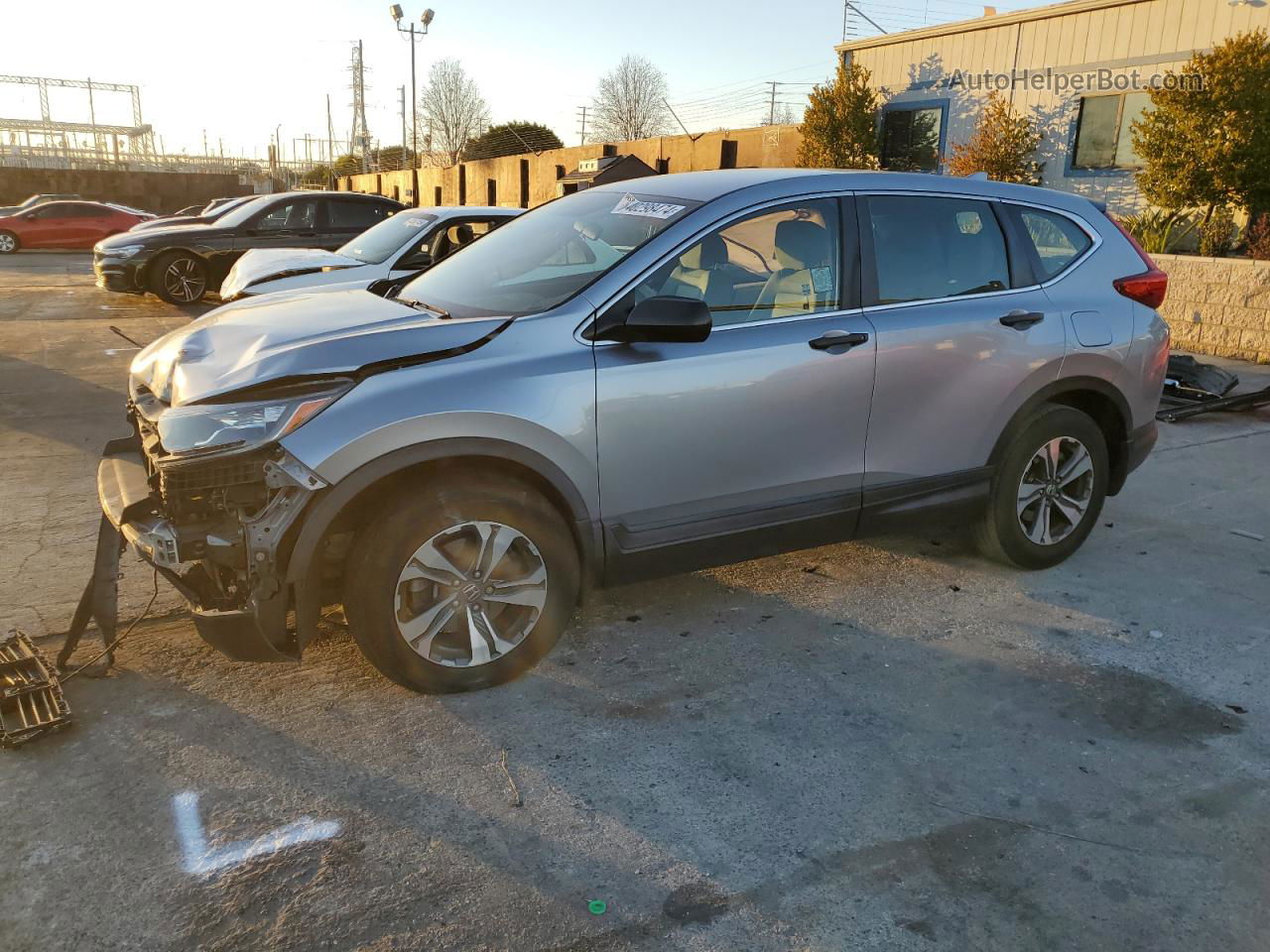 2017 Honda Cr-v Lx Silver vin: 2HKRW5H35HH403049