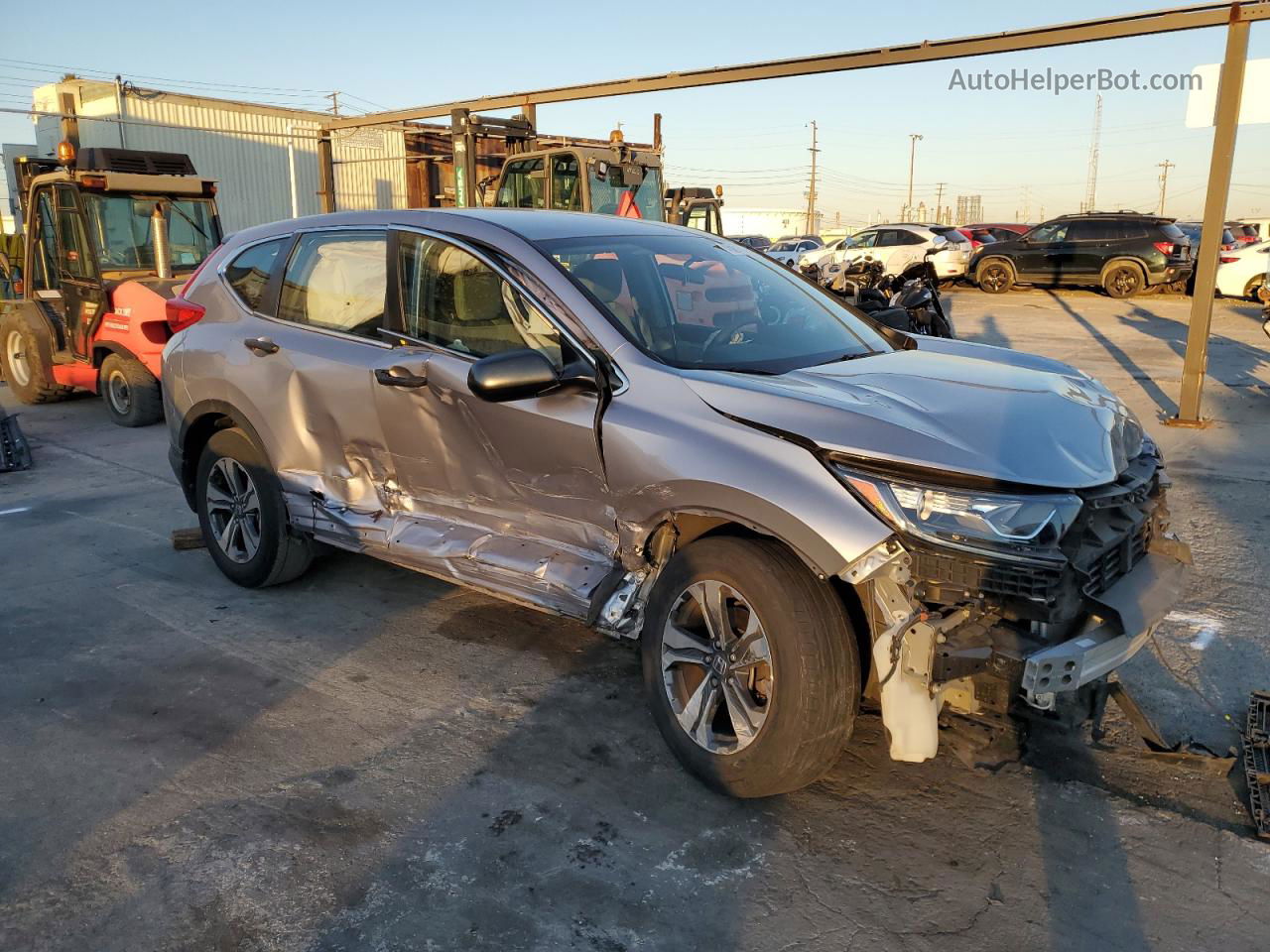 2017 Honda Cr-v Lx Silver vin: 2HKRW5H35HH403049