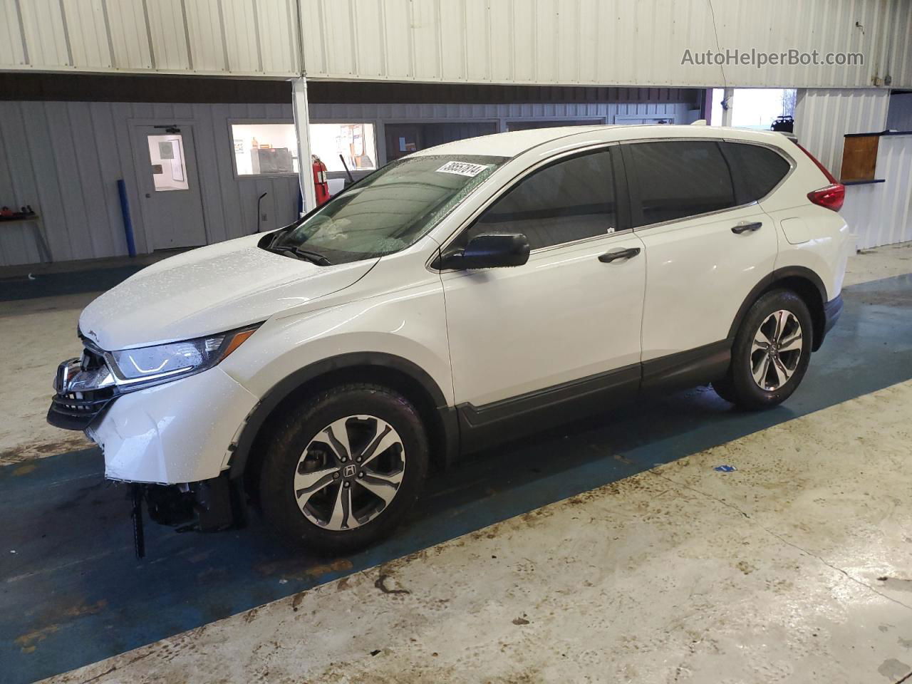 2018 Honda Cr-v Lx White vin: 2HKRW5H35JH414980