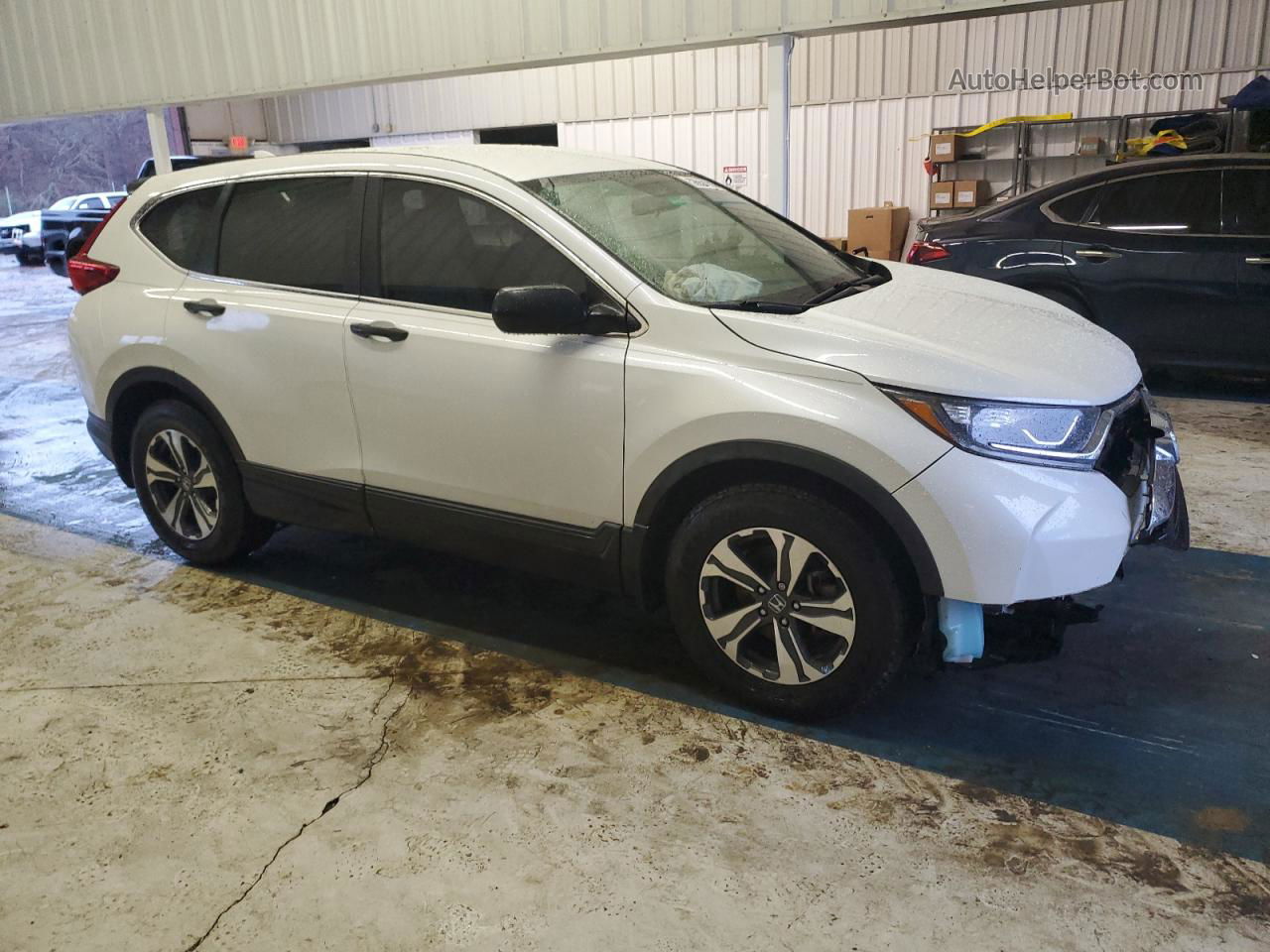 2018 Honda Cr-v Lx White vin: 2HKRW5H35JH414980