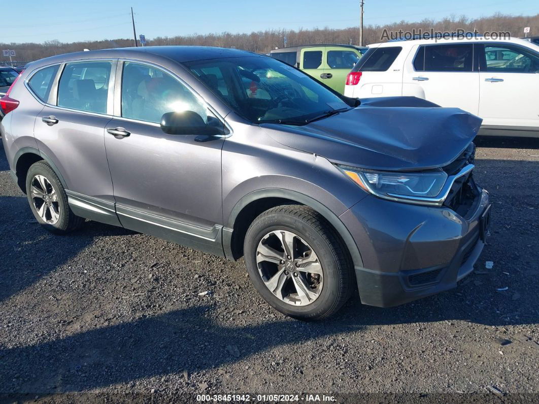 2018 Honda Cr-v Lx Gray vin: 2HKRW5H35JH427115