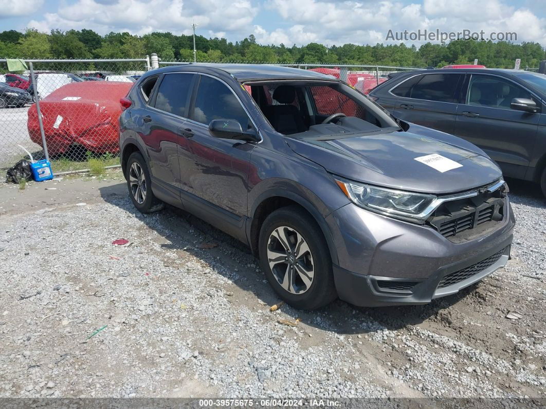 2019 Honda Cr-v Lx Gray vin: 2HKRW5H35KH412843