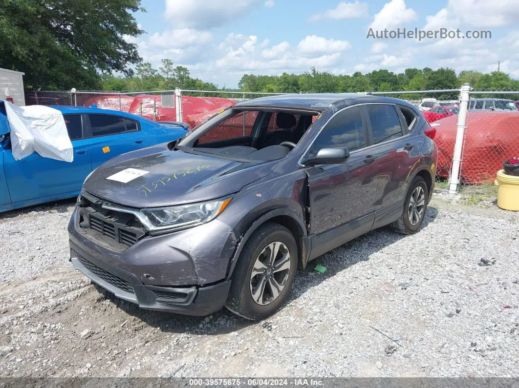 2019 Honda Cr-v Lx Gray vin: 2HKRW5H35KH412843