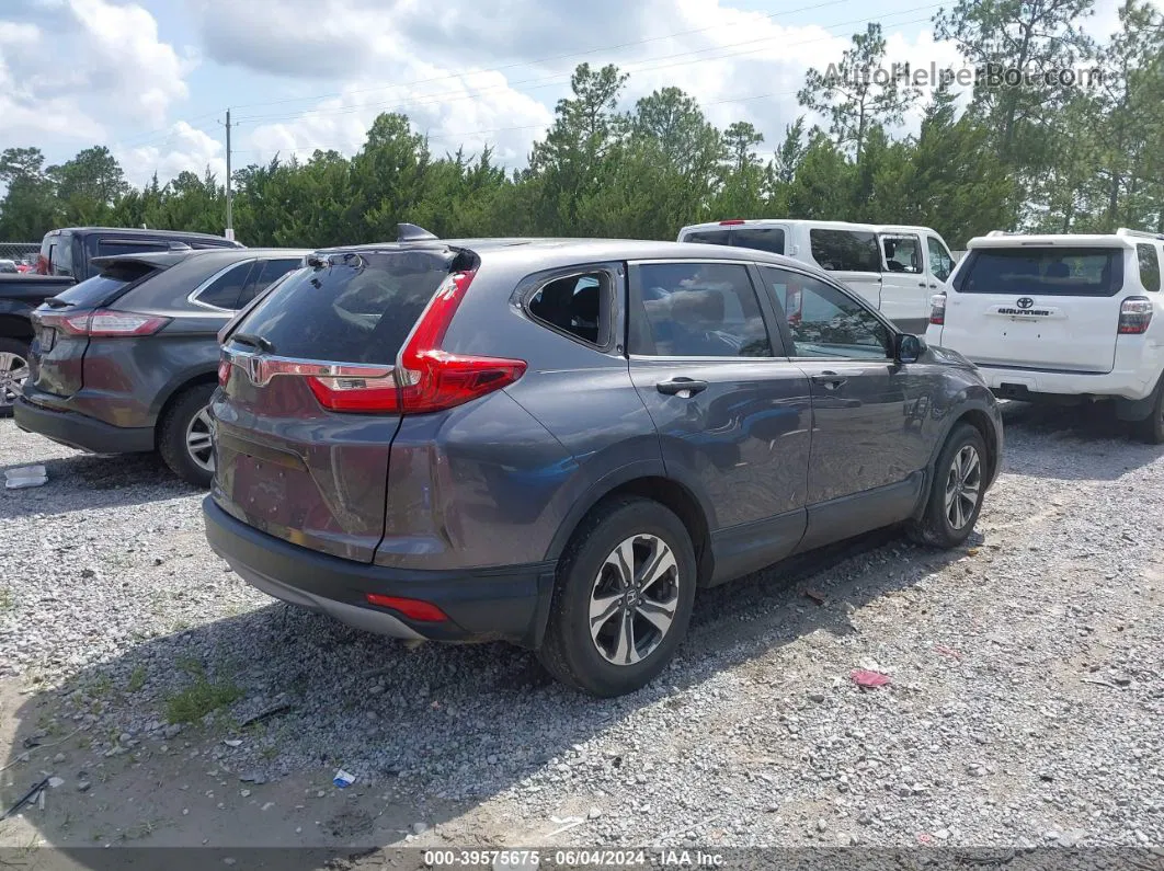 2019 Honda Cr-v Lx Gray vin: 2HKRW5H35KH412843