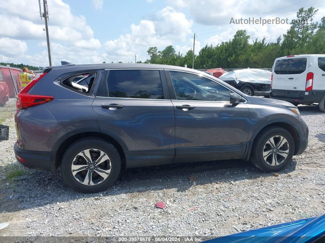 2019 Honda Cr-v Lx Gray vin: 2HKRW5H35KH412843