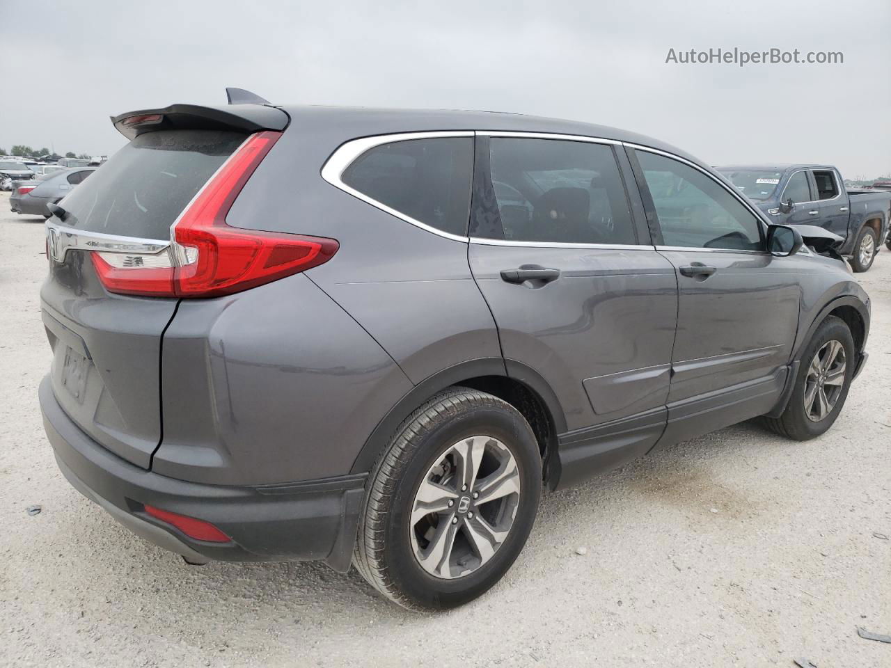 2019 Honda Cr-v Lx Gray vin: 2HKRW5H35KH416049