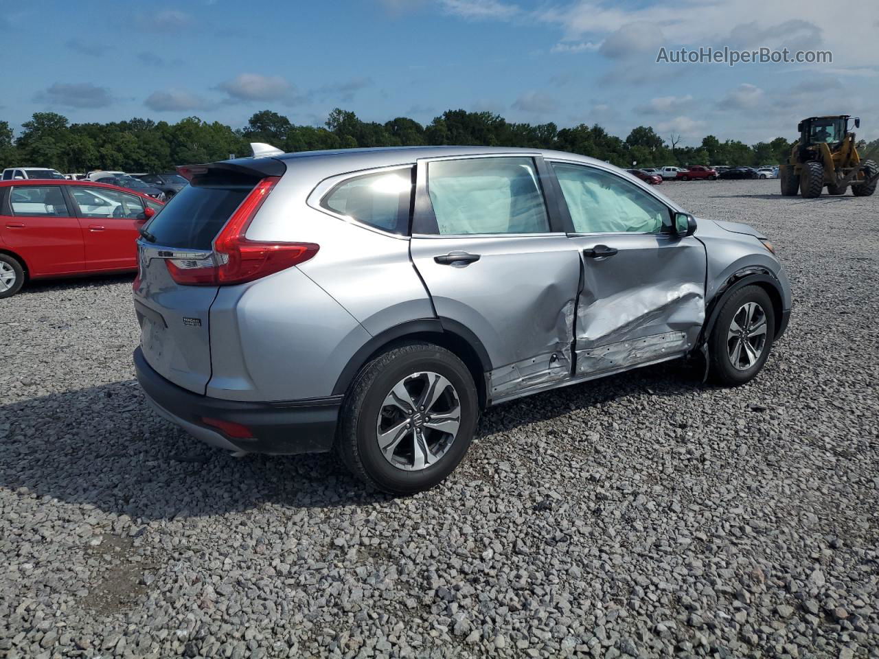 2019 Honda Cr-v Lx Silver vin: 2HKRW5H35KH420487