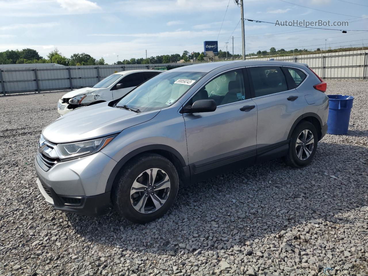 2019 Honda Cr-v Lx Silver vin: 2HKRW5H35KH420487