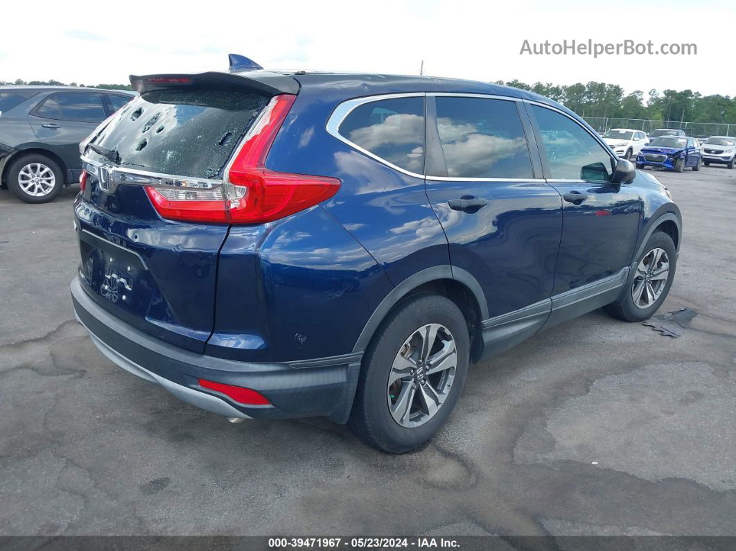 2018 Honda Cr-v Lx Dark Blue vin: 2HKRW5H36JH420982