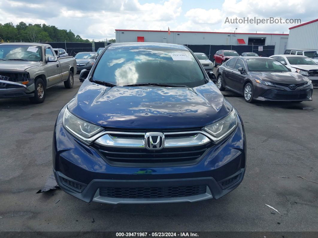 2018 Honda Cr-v Lx Dark Blue vin: 2HKRW5H36JH420982