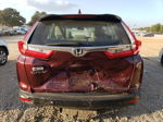 2018 Honda Cr-v Lx Burgundy vin: 2HKRW5H36JH423381