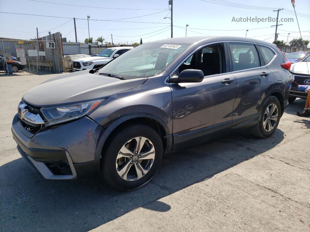 2019 Honda Cr-v Lx Charcoal vin: 2HKRW5H36KH407330