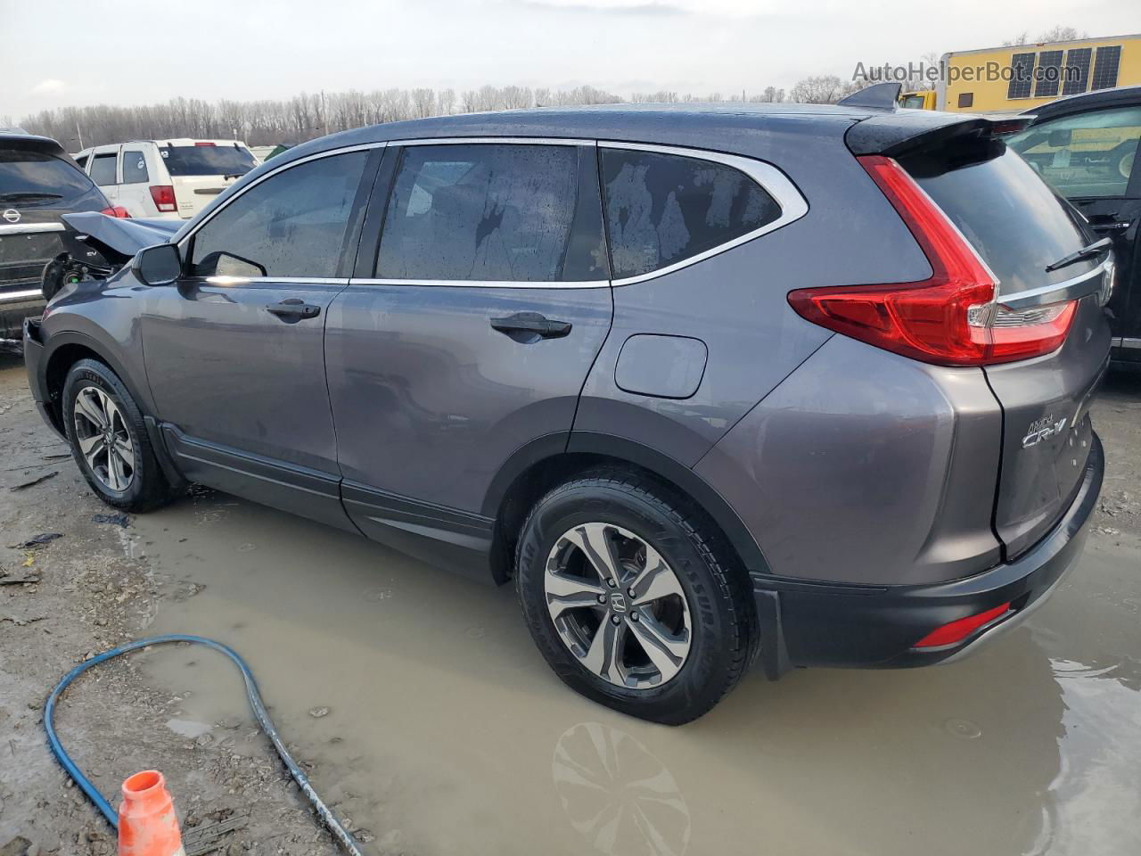 2019 Honda Cr-v Lx Gray vin: 2HKRW5H36KH410146