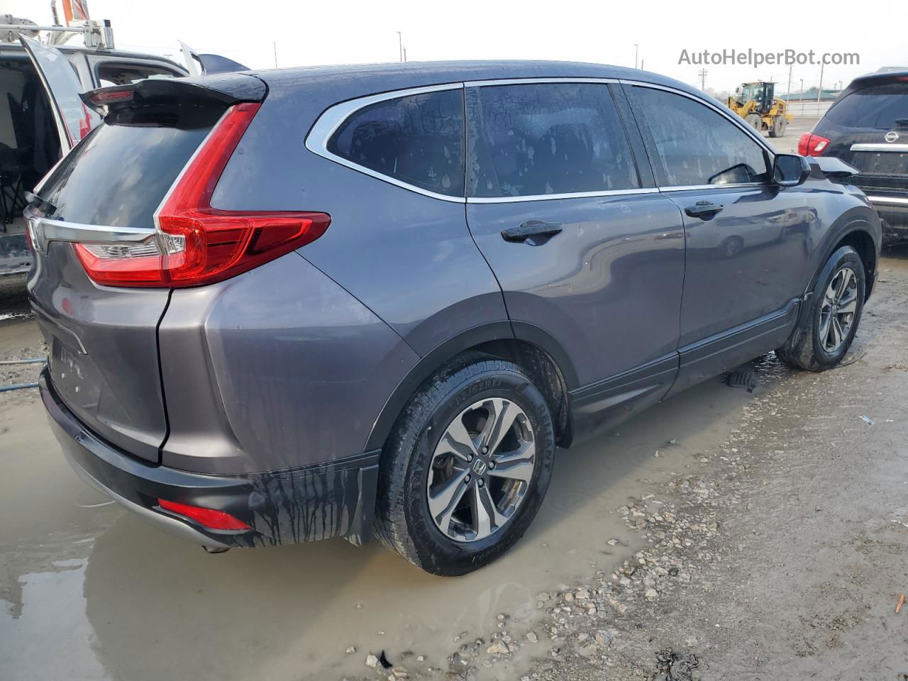 2019 Honda Cr-v Lx Gray vin: 2HKRW5H36KH410146