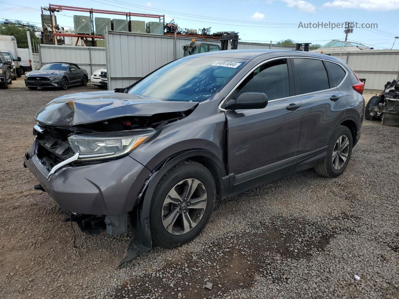 2017 Honda Cr-v Lx Gray vin: 2HKRW5H37HH400072