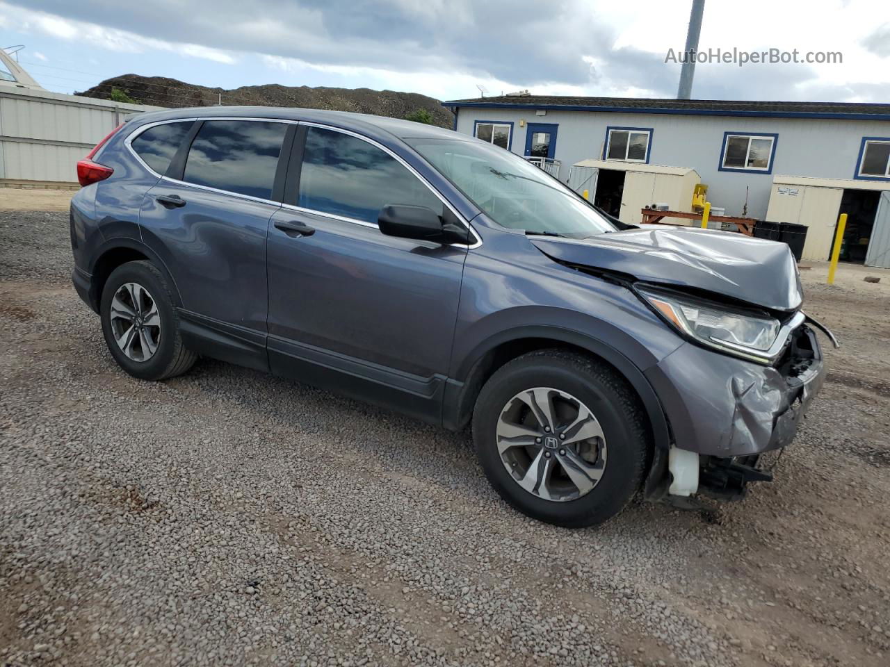 2017 Honda Cr-v Lx Gray vin: 2HKRW5H37HH400072