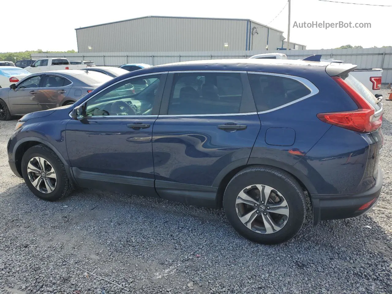 2018 Honda Cr-v Lx Blue vin: 2HKRW5H37JH424670