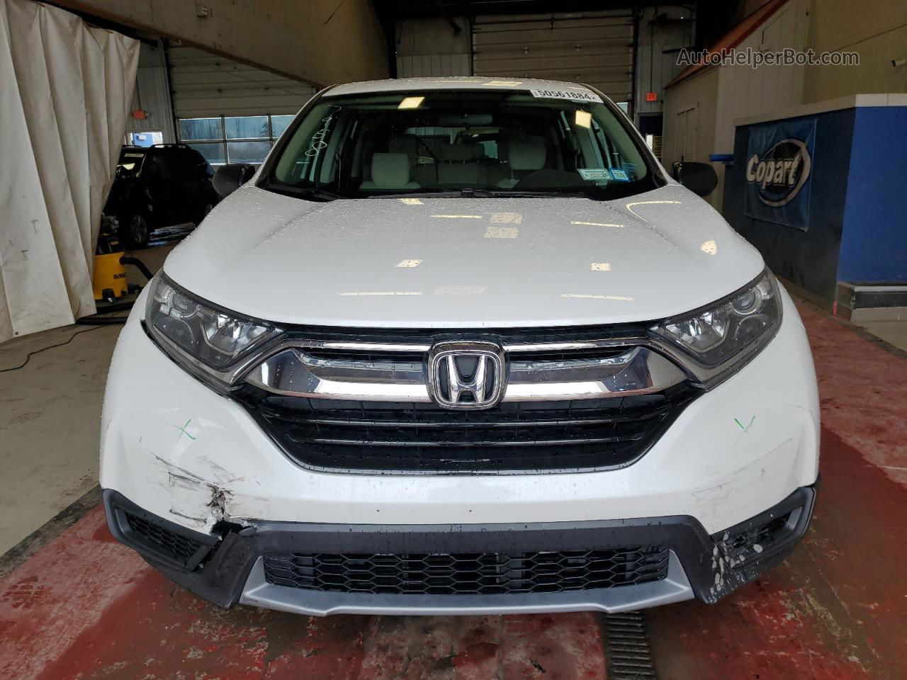 2019 Honda Cr-v Lx White vin: 2HKRW5H37KH410432