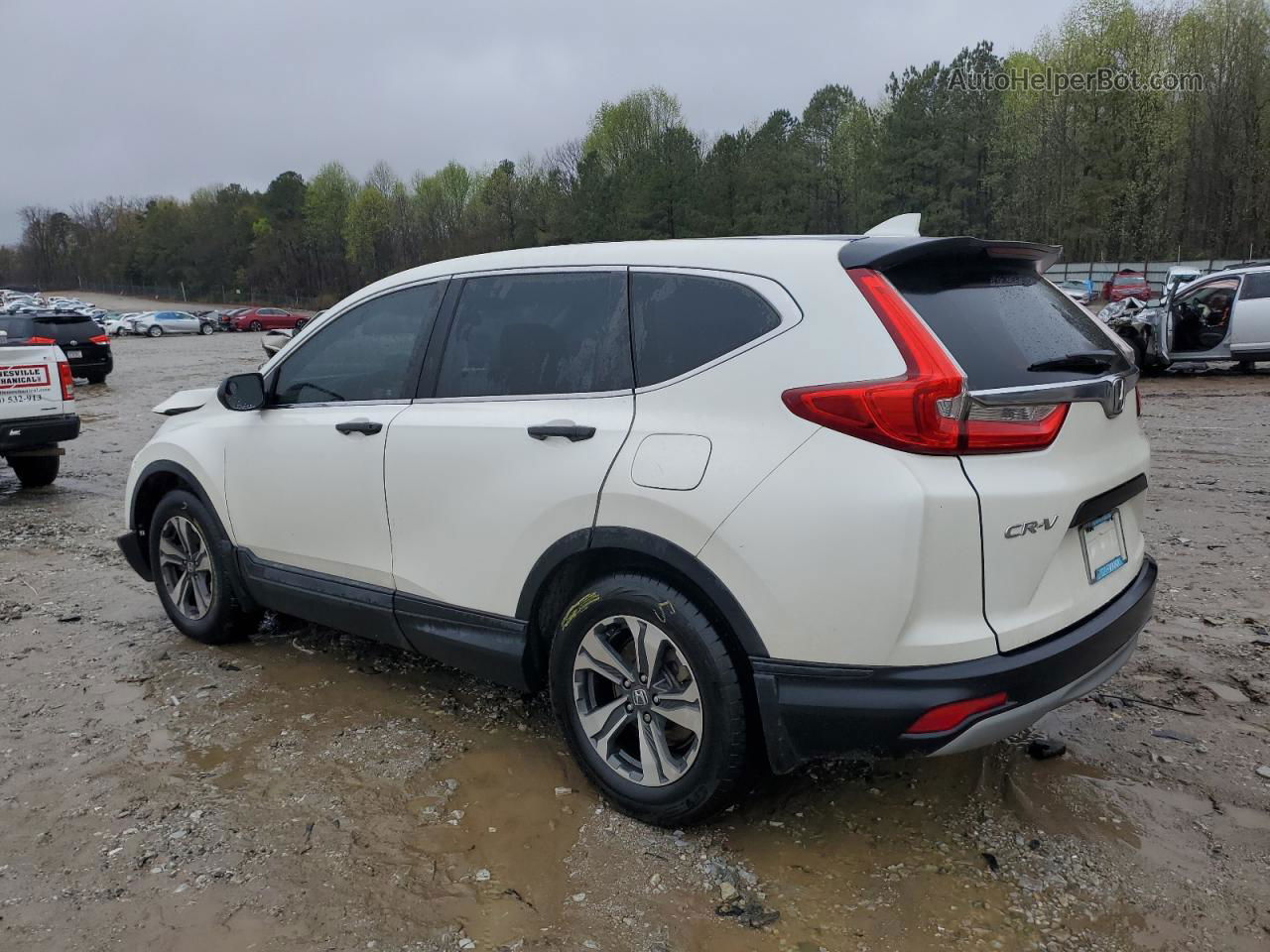 2018 Honda Cr-v Lx White vin: 2HKRW5H38JH404329