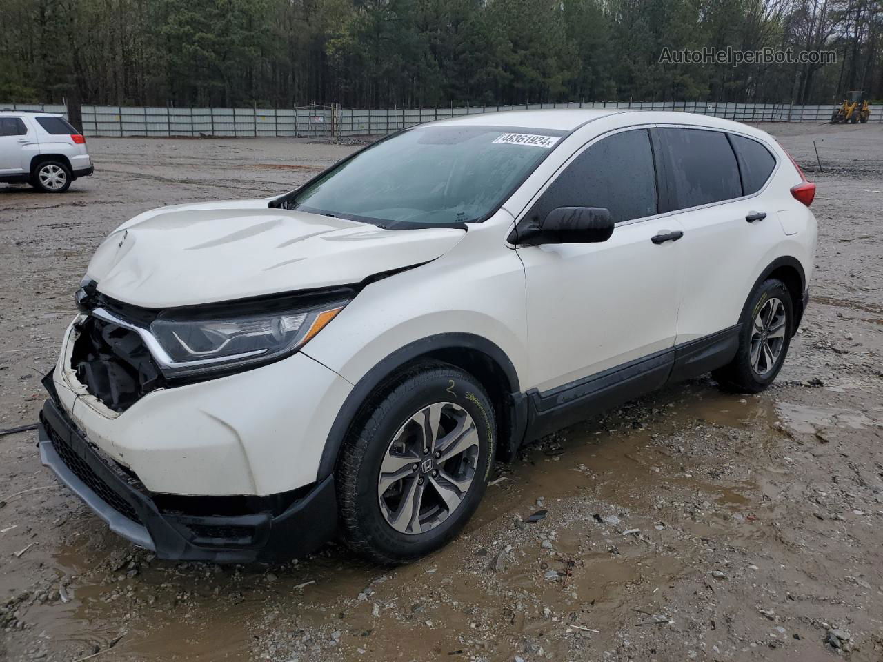 2018 Honda Cr-v Lx White vin: 2HKRW5H38JH404329