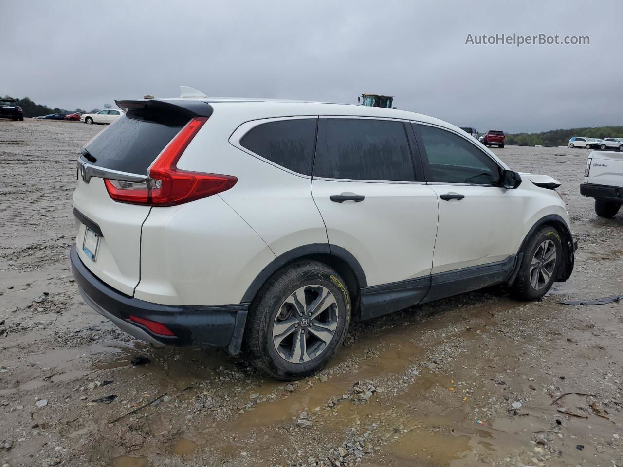 2018 Honda Cr-v Lx White vin: 2HKRW5H38JH404329