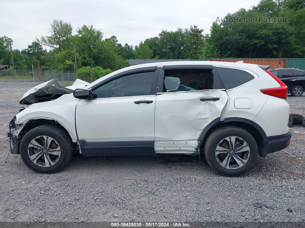 2018 Honda Cr-v Lx White vin: 2HKRW5H38JH419879