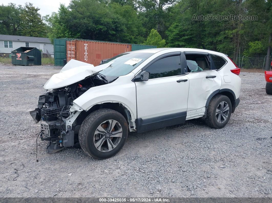 2018 Honda Cr-v Lx White vin: 2HKRW5H38JH419879