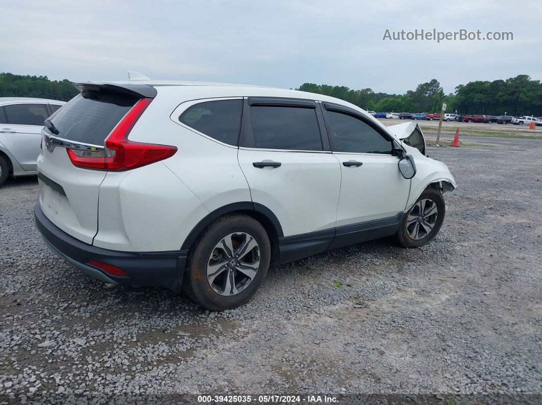 2018 Honda Cr-v Lx White vin: 2HKRW5H38JH419879