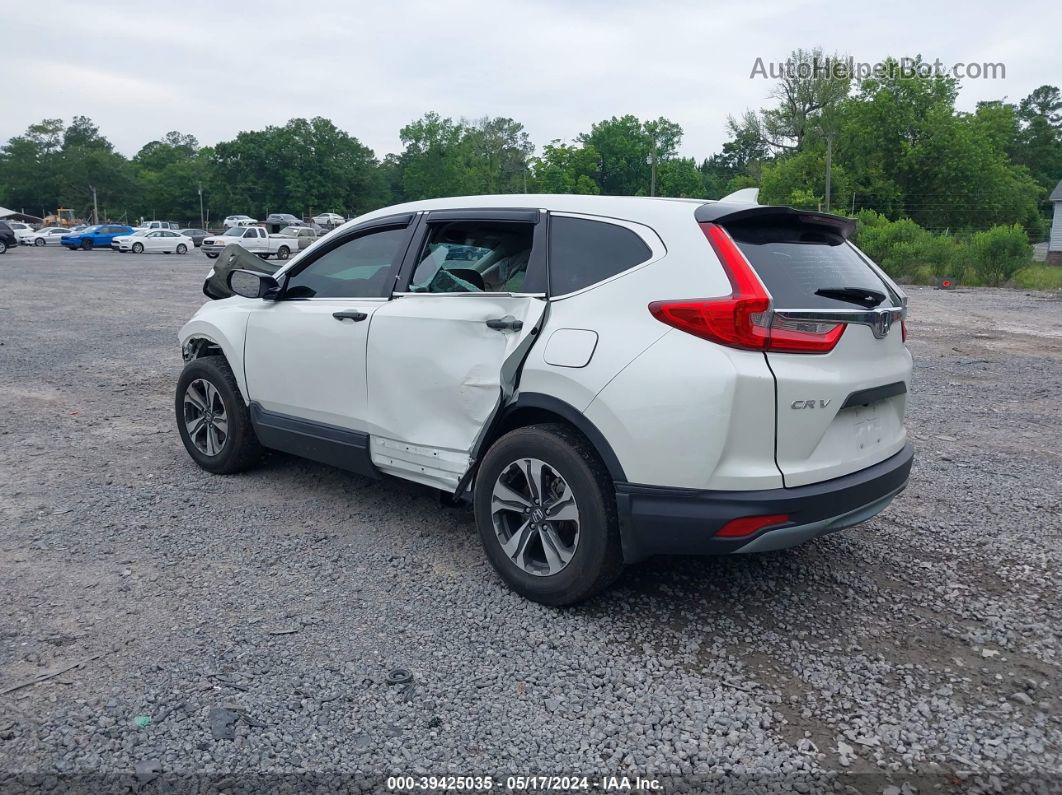 2018 Honda Cr-v Lx White vin: 2HKRW5H38JH419879