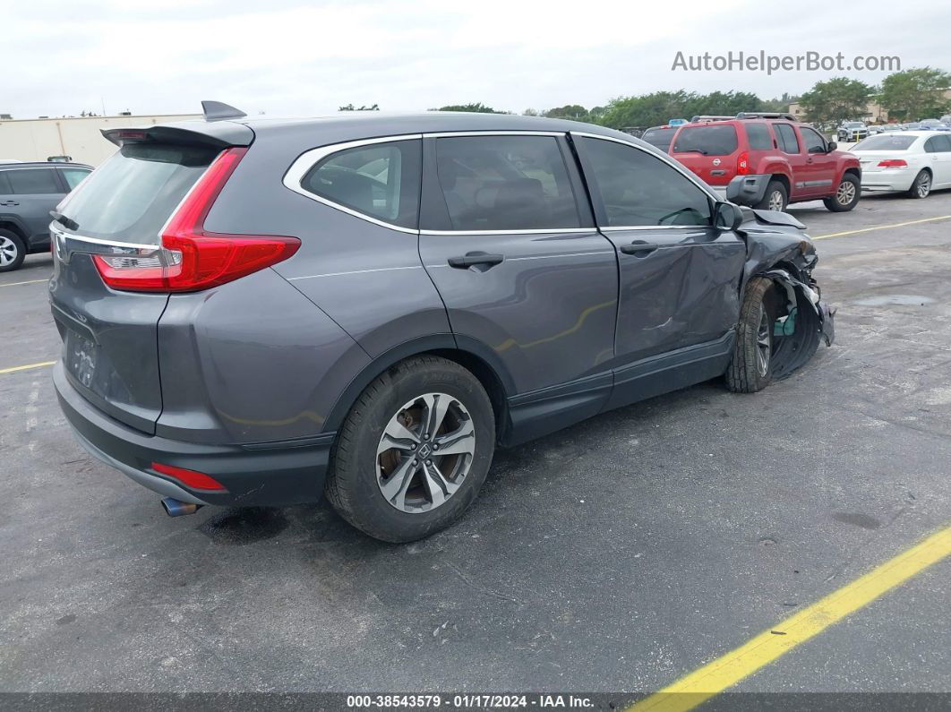 2019 Honda Cr-v Lx Gray vin: 2HKRW5H38KH404266