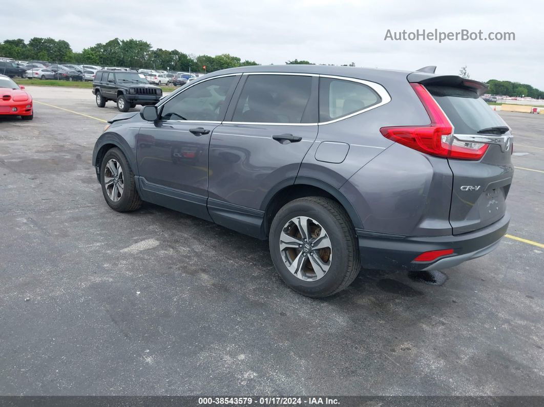 2019 Honda Cr-v Lx Gray vin: 2HKRW5H38KH404266